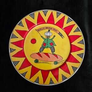 St Michael Garlic Bread Man Decorative Plate Fine Bone China UK